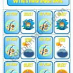 GO FISH Word Order Card Game 3 Pages ESL Worksheet By Freddie