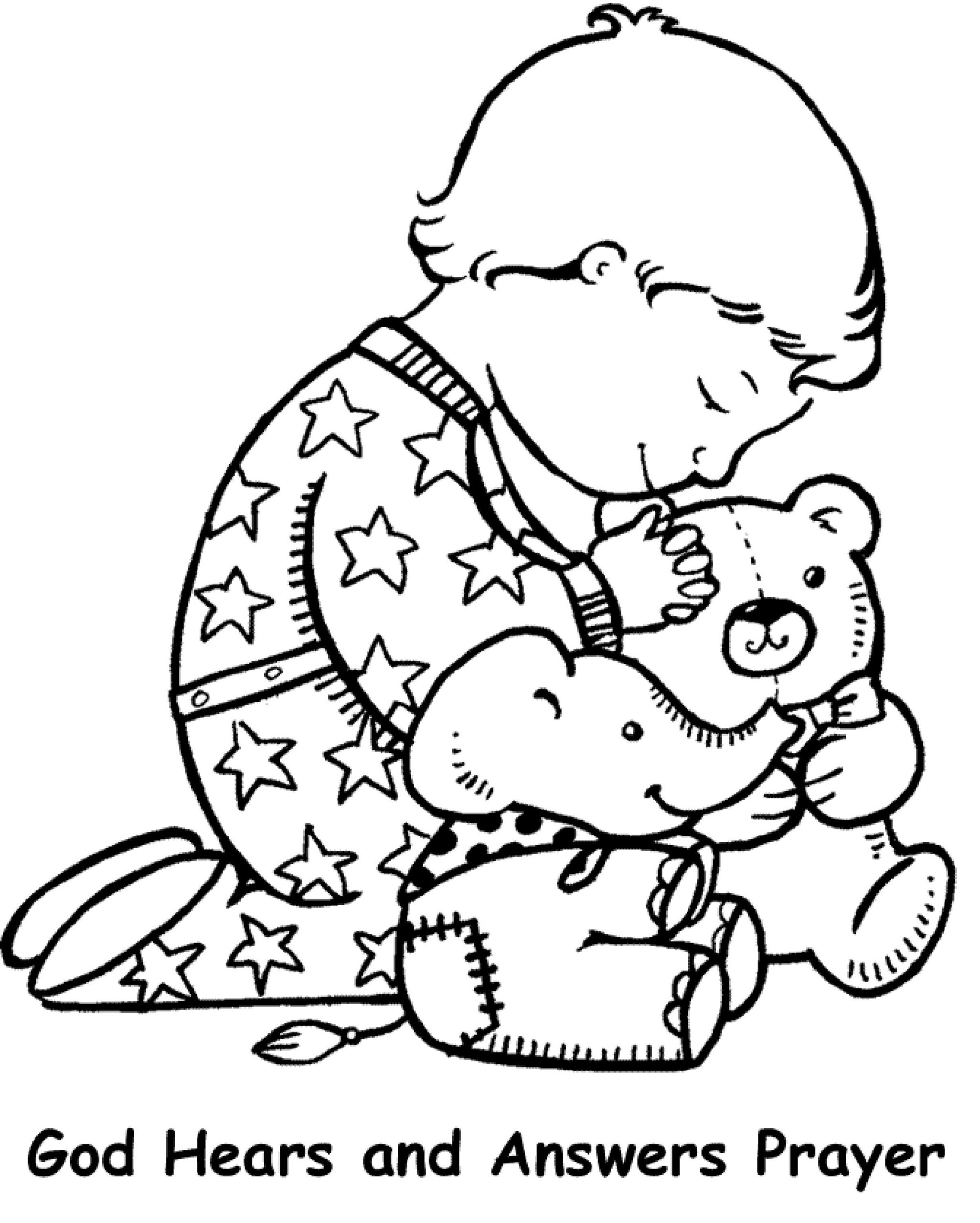 the word prayer png coloring pages printables