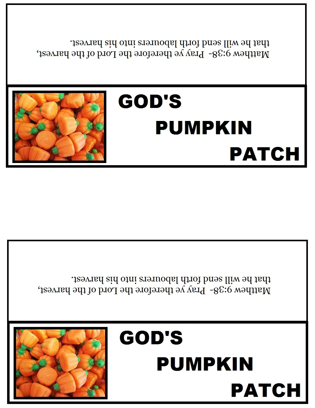 pumpkin patch parable printable