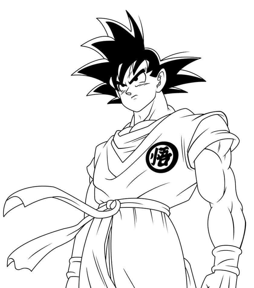 Goku Dragon Ball Coloring Page Download Print Or Color Online For Free