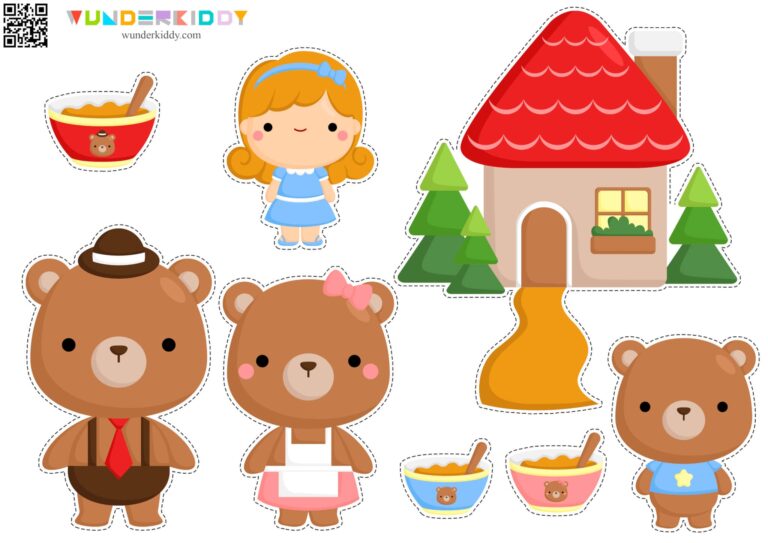 Goldilocks And The Three Bears Printable Activity For Kids
