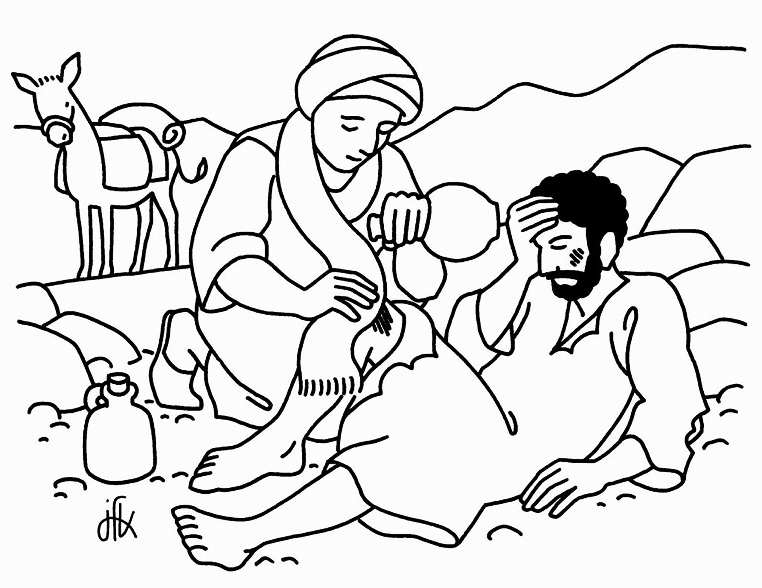Good Samaritan Coloring Page Etsy New Zealand