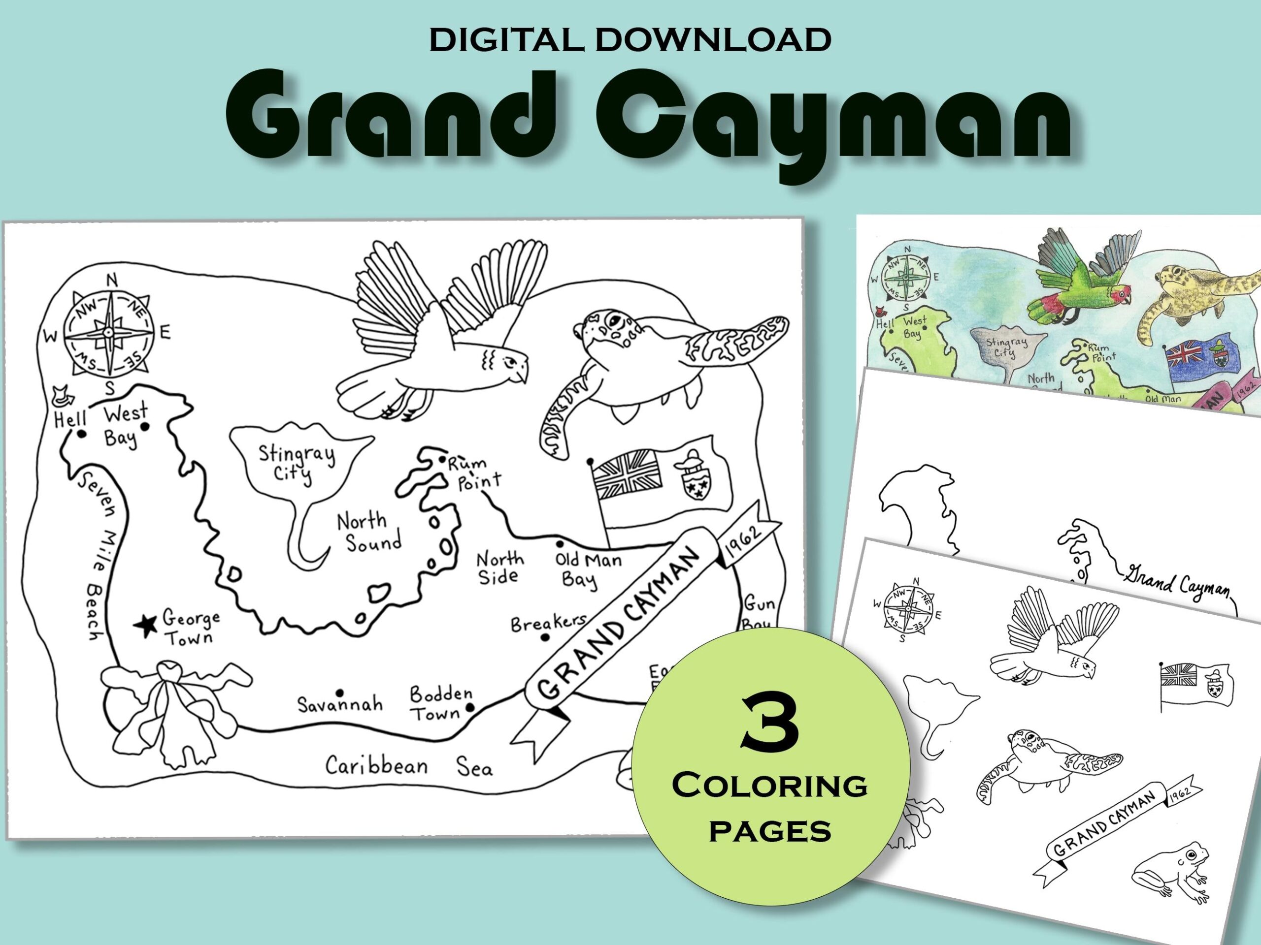 printable map of grand cayman