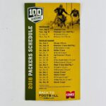 Green Bay Packers Football Magnet Vintage Sports Schedules For 