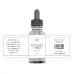 Grey And White Essential Oil Canva Label Template 3x1 Inch 