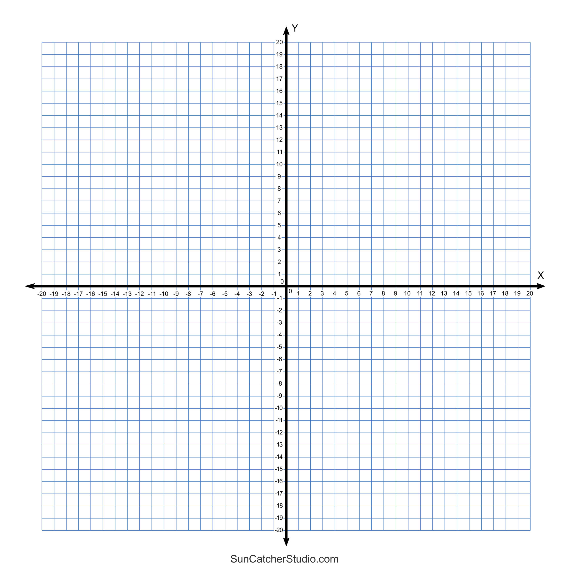 Grid Paper Printable 4 Quadrant Coordinate Graph Paper Templates Free Printables Monograms Design Tools Patterns U0026 DIY Projects