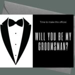 Groomsman Proposal Card Printable Will You Be My Groomsman Card Worksheets Library