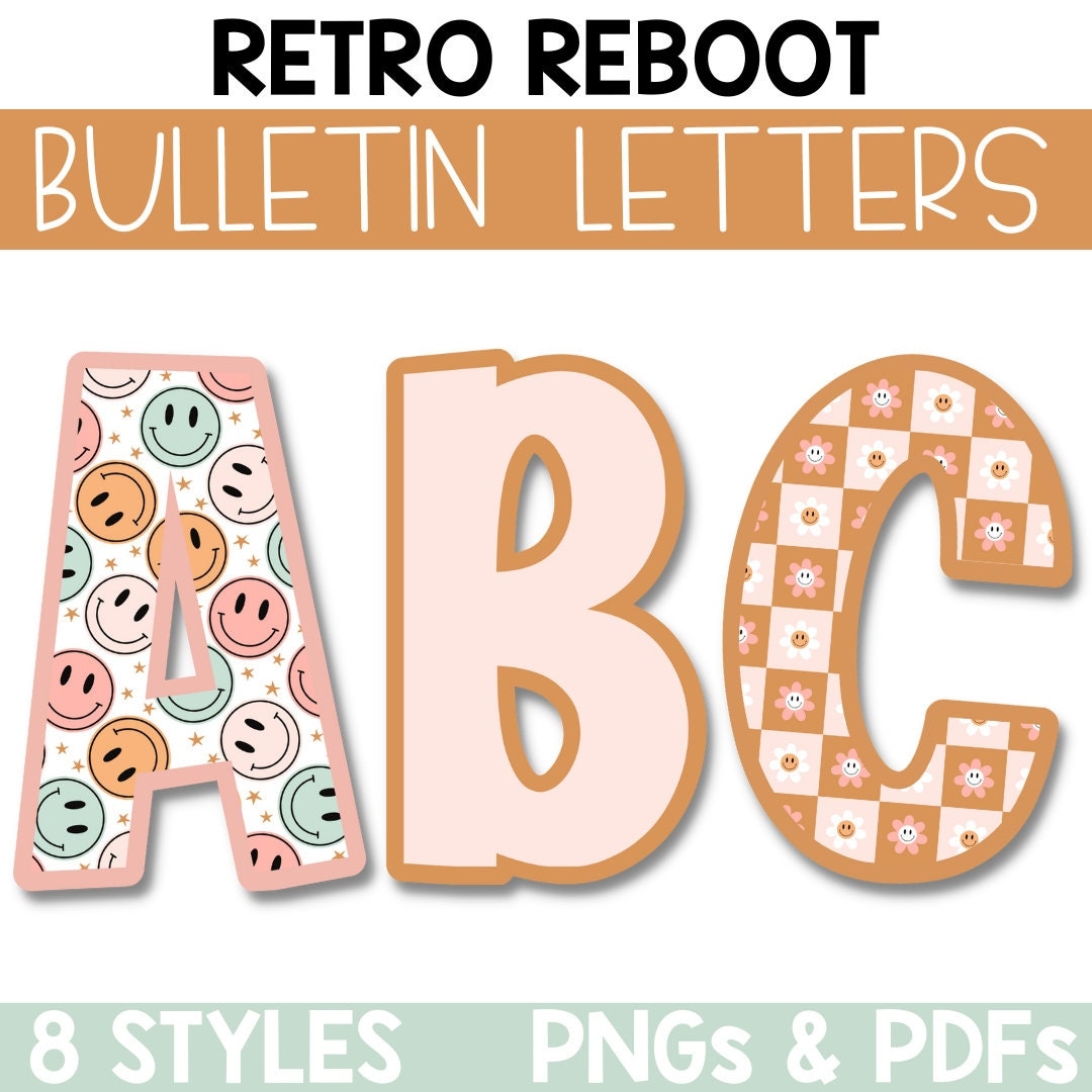 Groovy Retro Bulletin Board Letters Letter Clipart Printable Bulletin Board Letters Lettering Pack For Bulletin Boards Classroom Etsy Groovy Retro Bulletin Board Letters Letter Clipart Printable Bulletin Board Letters Lettering Pack For Bulletin Boards Classroom Etsy
