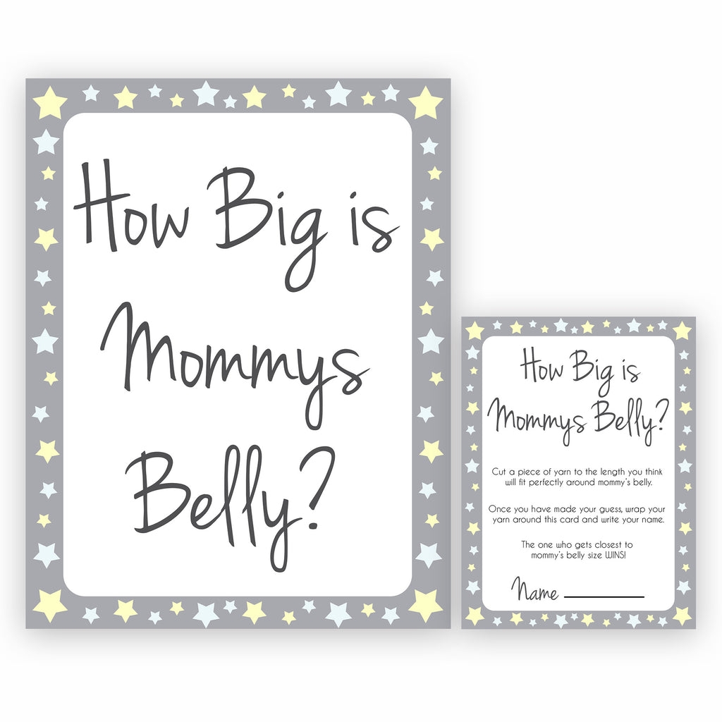 Guess Mommy s Tummy Size Printable Free Top