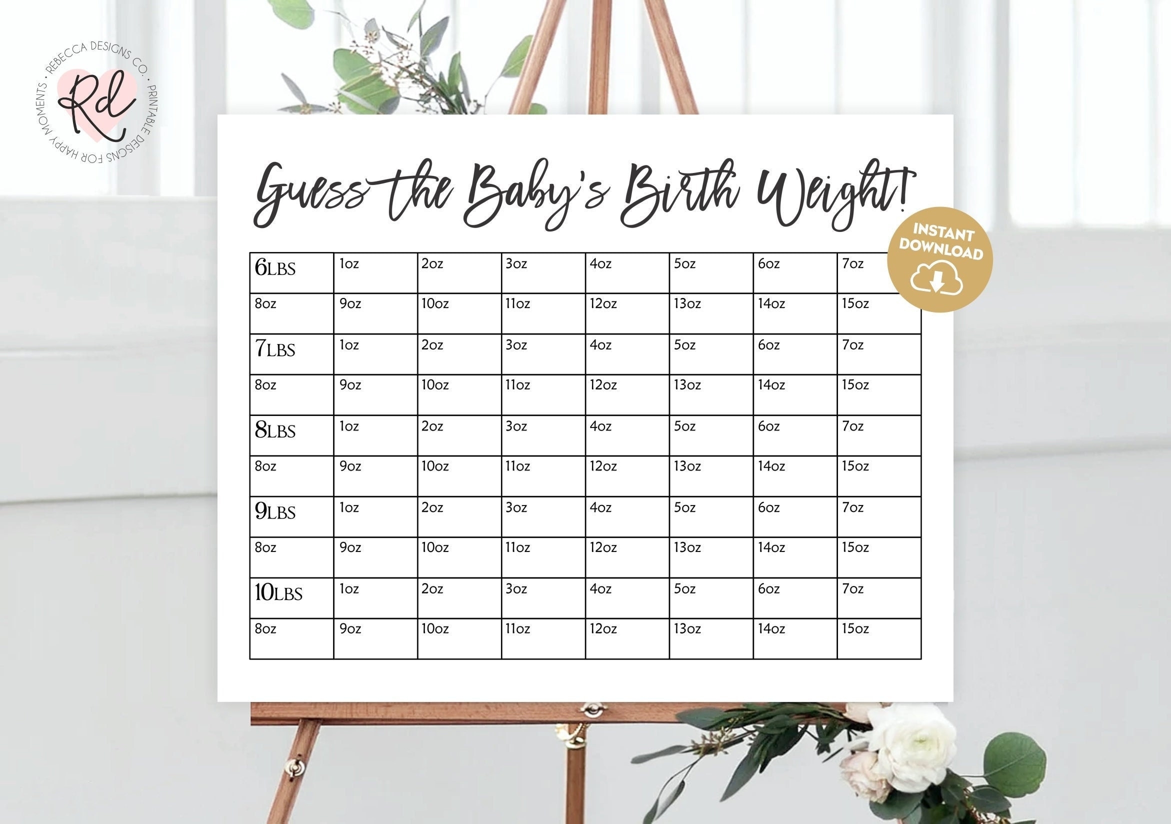 Guess The Baby s Weight Baby Shower Game Guessing Game Baby Shower Game Baby Guesses Baby Predictions Printable Game Guess The Weight 332 Etsy