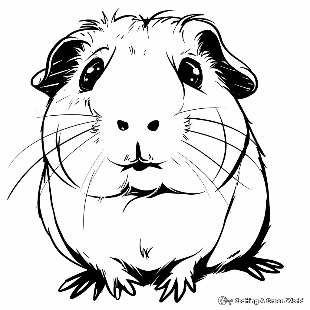 Guinea Pig Coloring Pages Free U0026 Printable 