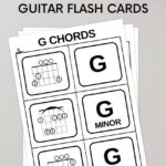 Guitar Chord Flash Cards For Beginners Printable At Home On 