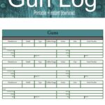 Gun Log Gun Tracker Gun Inventory Etsy