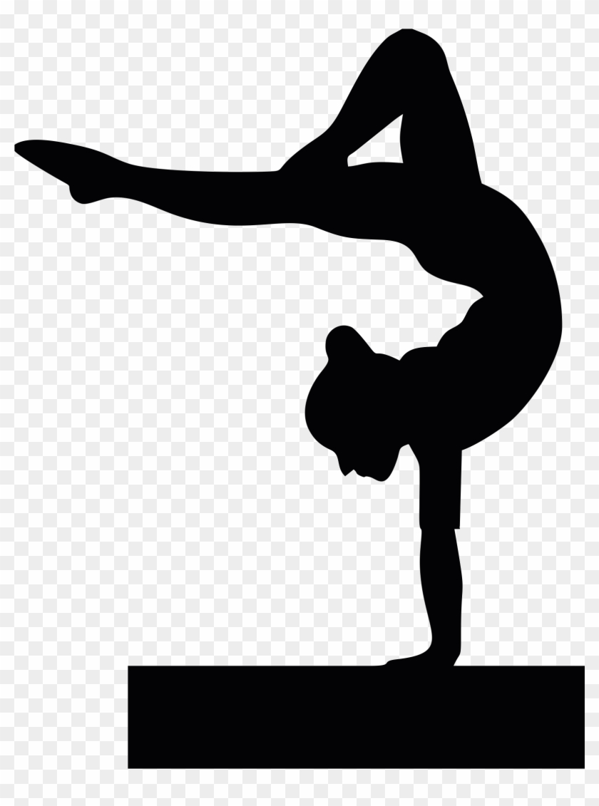 Gymnastics School Sport Cheerleading Tumbling Gymnast Silhouette Clip Art Free Transparent PNG Clipart Images Download
