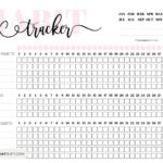 Habit Tracker Printable 43 Cute U0026 Free Printable Habit Trackers