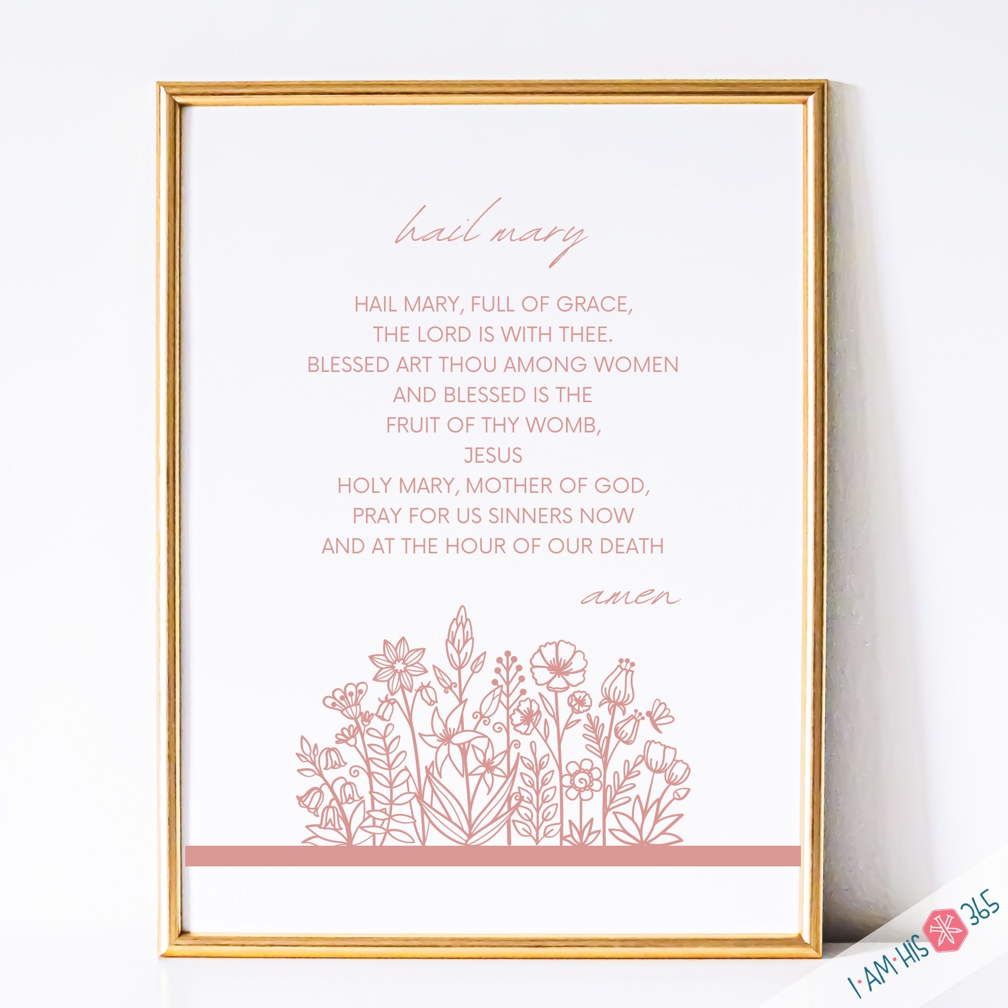 hail mary prayer printable version