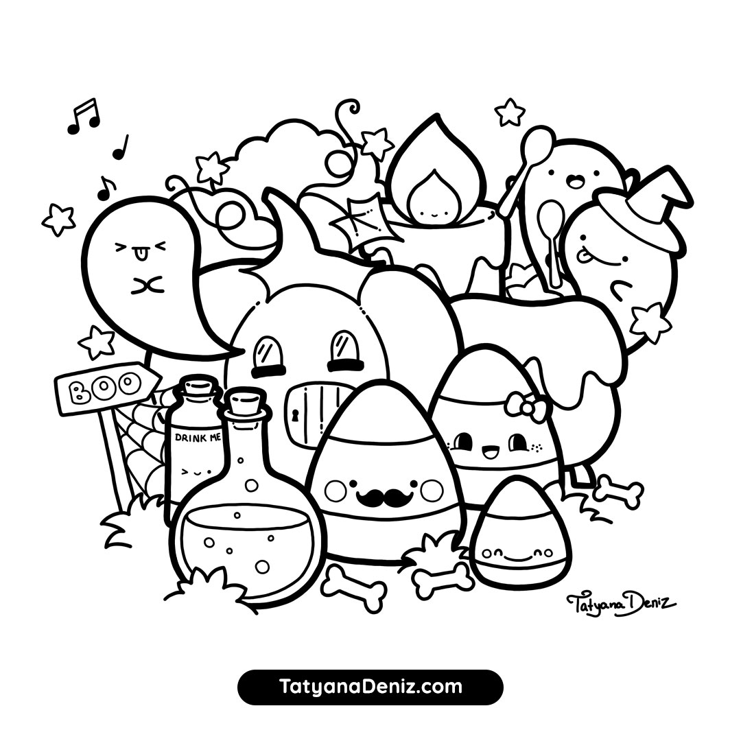 coloring pages halloween printable