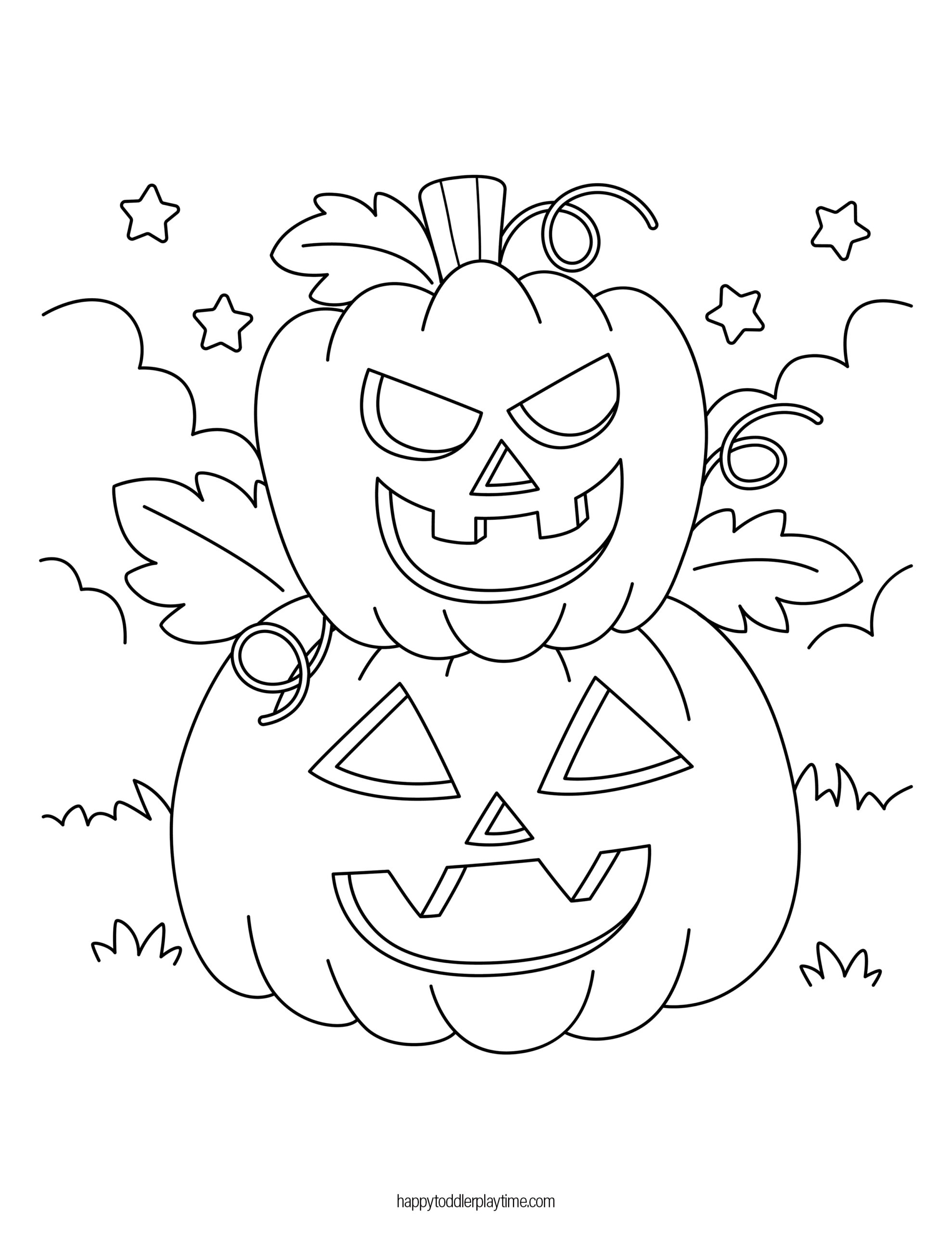 Halloween Coloring Pages For Kids Happy Toddler Playtime