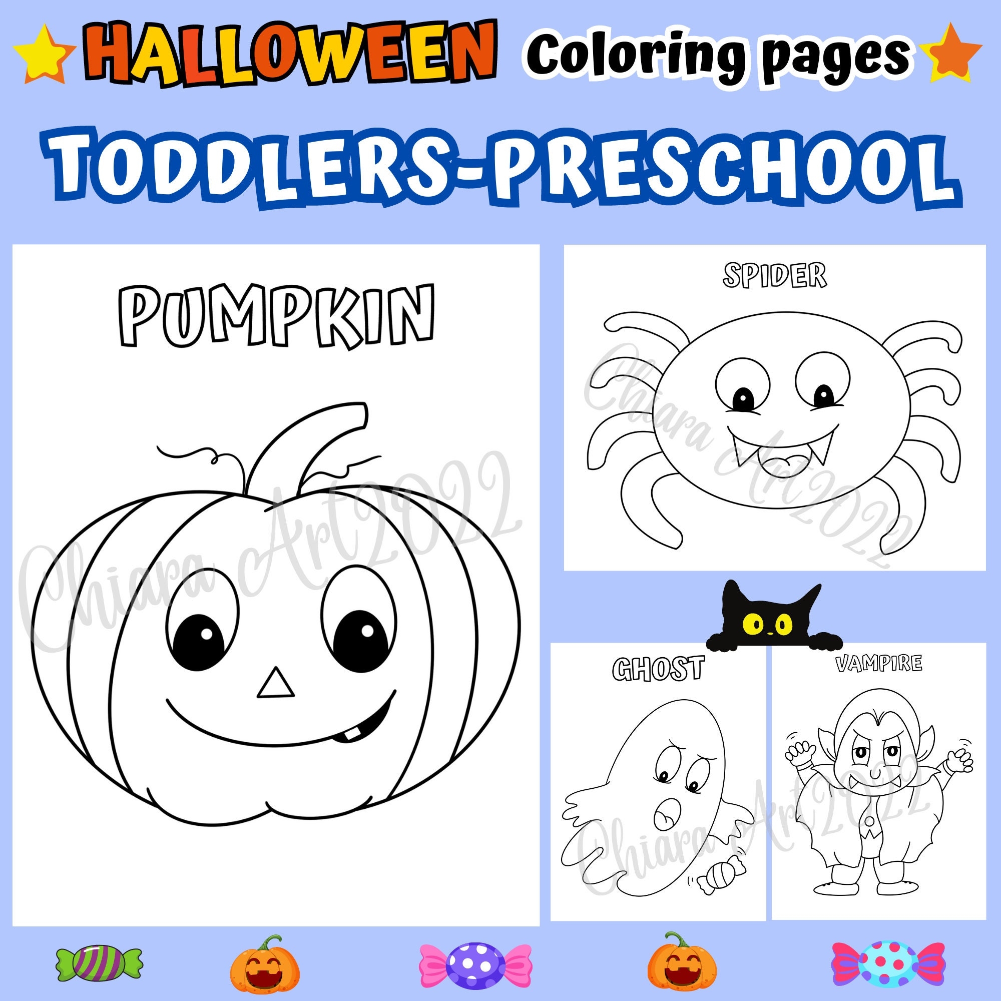 toddler halloween coloring pages printable