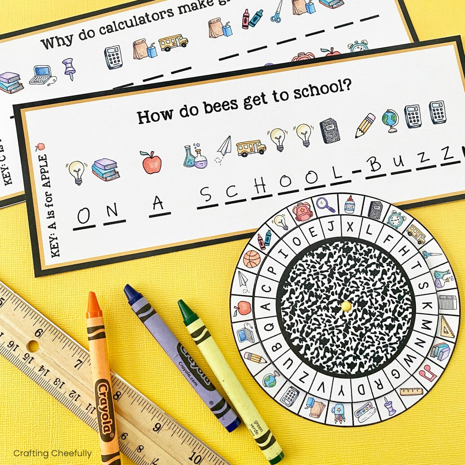 Halloween Decoder Wheel Free Printable Crafting Cheerfully