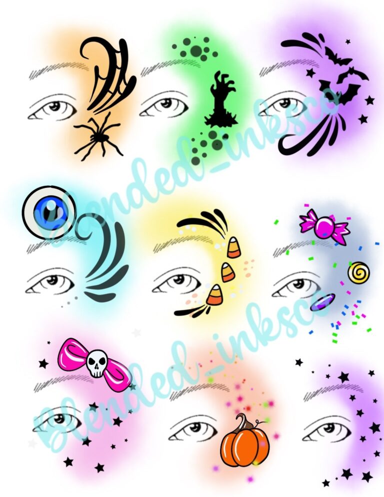 Halloween Face Painting Option Board