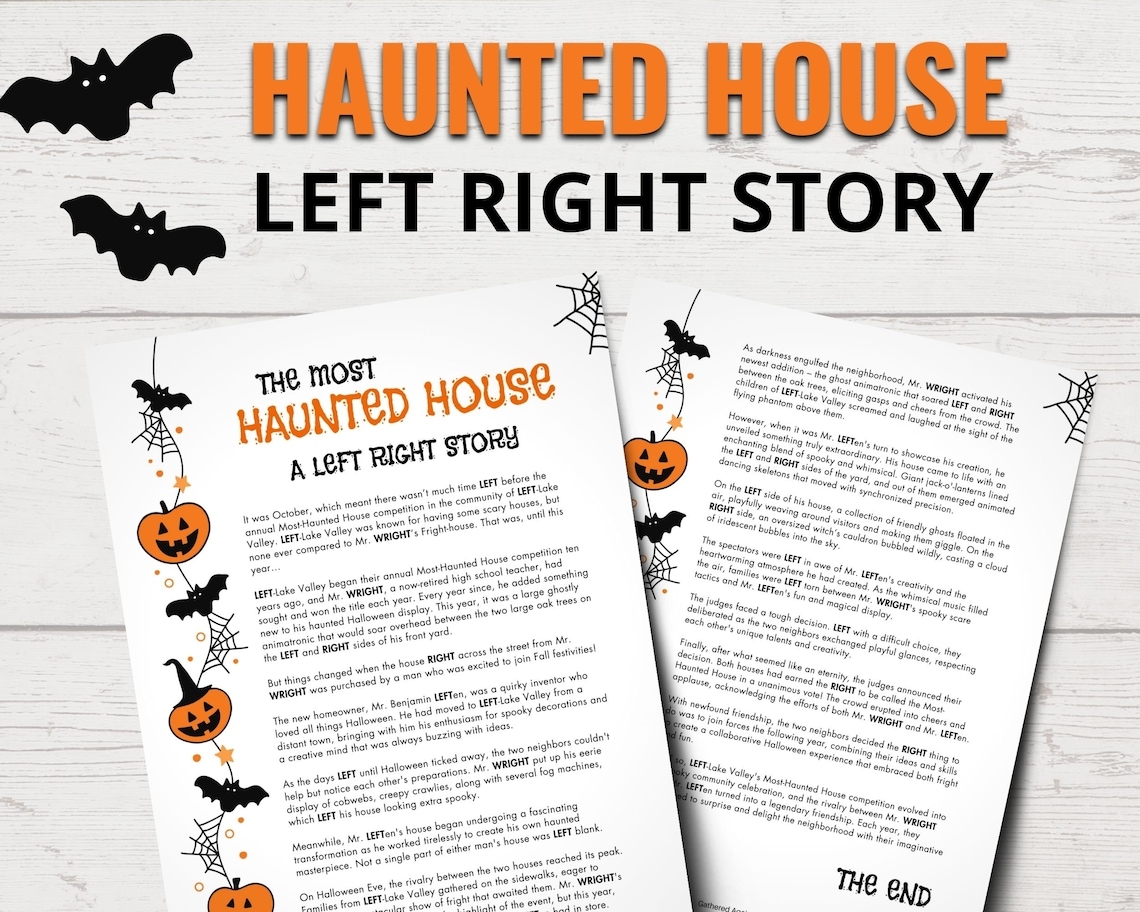 Halloween Left Right Game Spooky Fun For All Ages