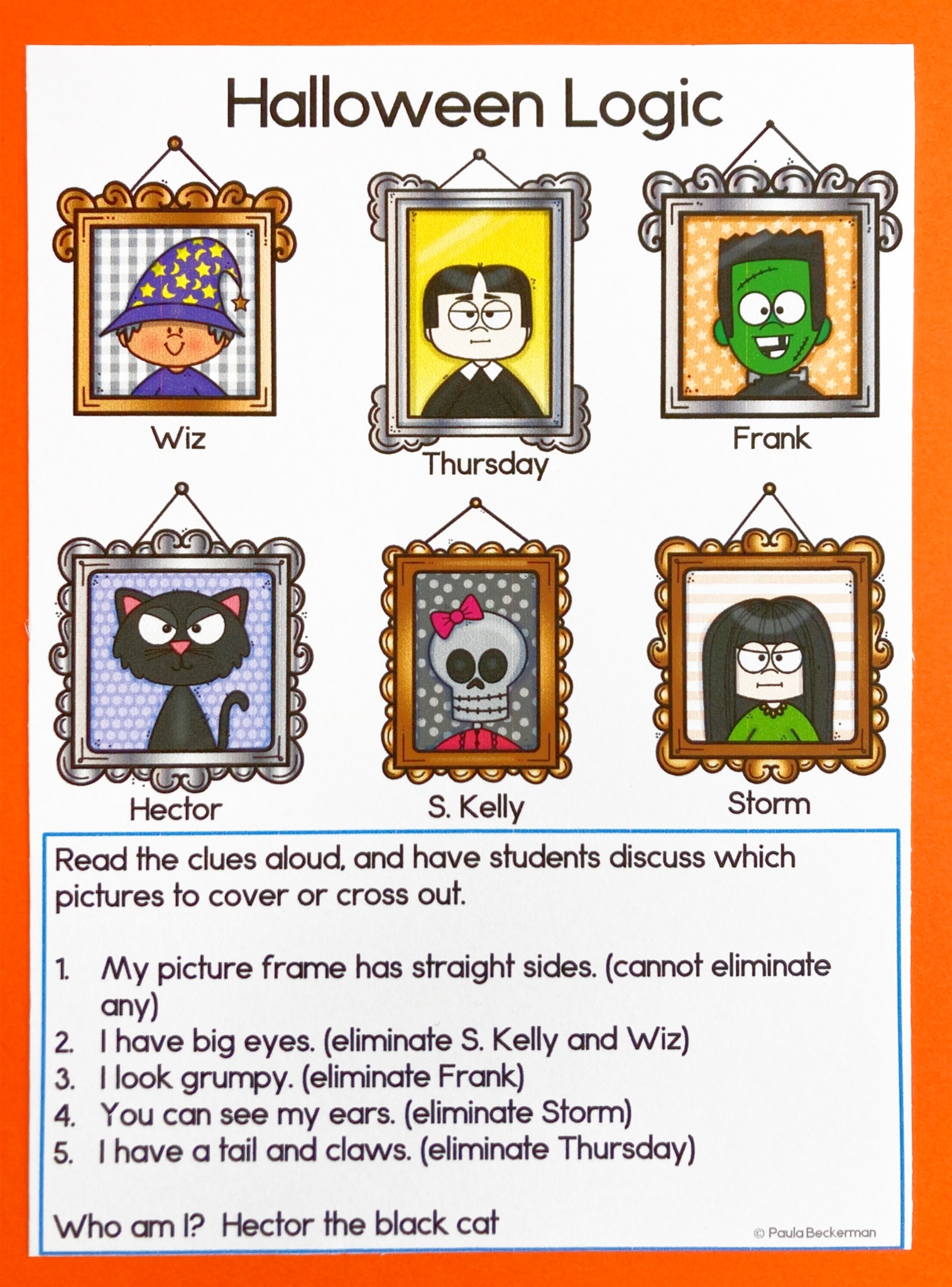 Halloween Math Logic Puzzles Critical Thinking Enrichment Activities