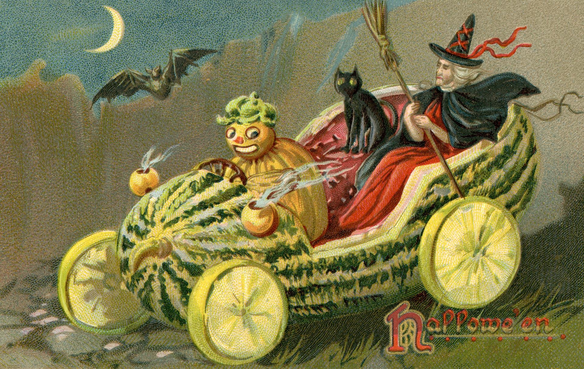 Halloween Postcards Ca 1900 1920 The Public Domain Review