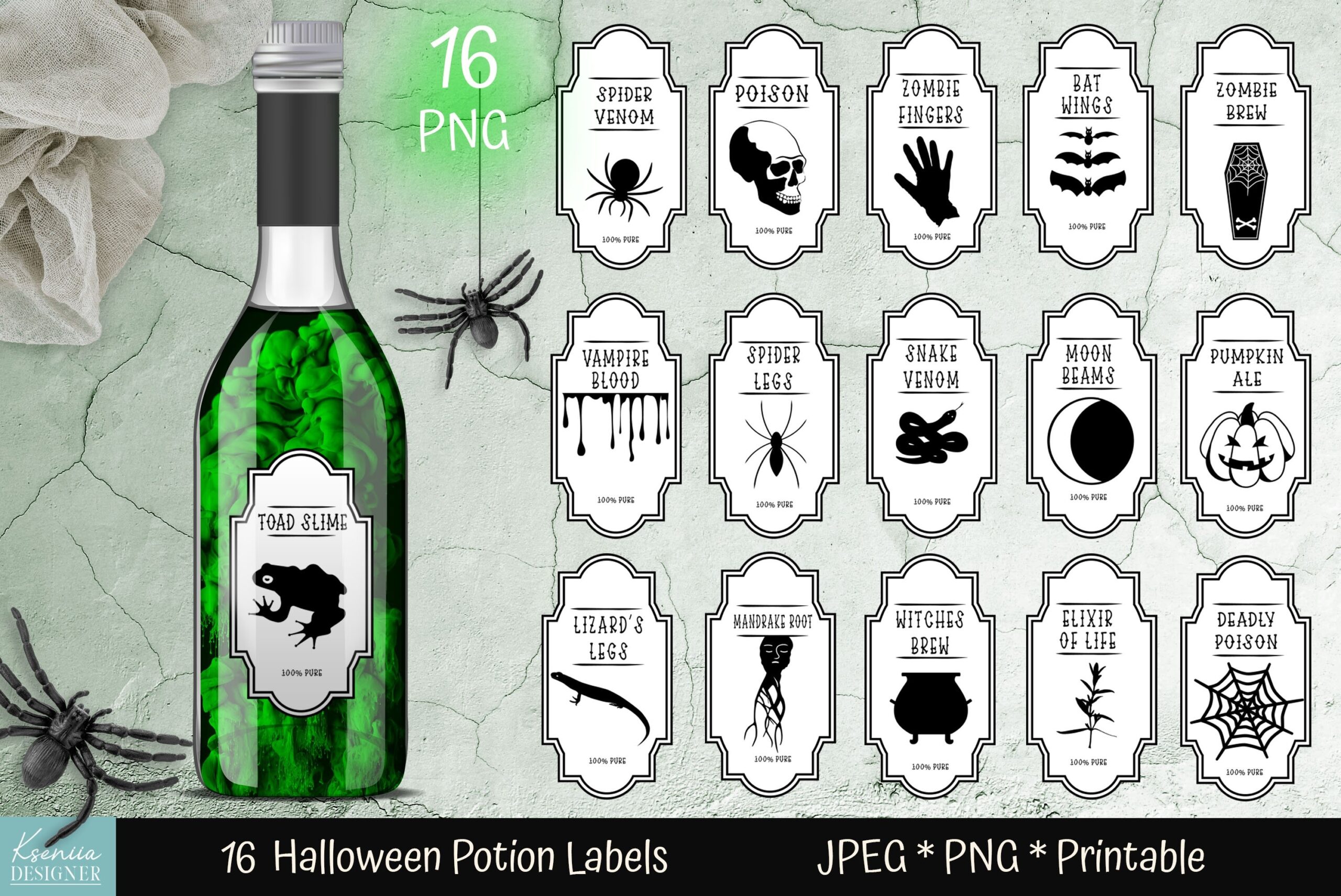 printable potion bottle labels