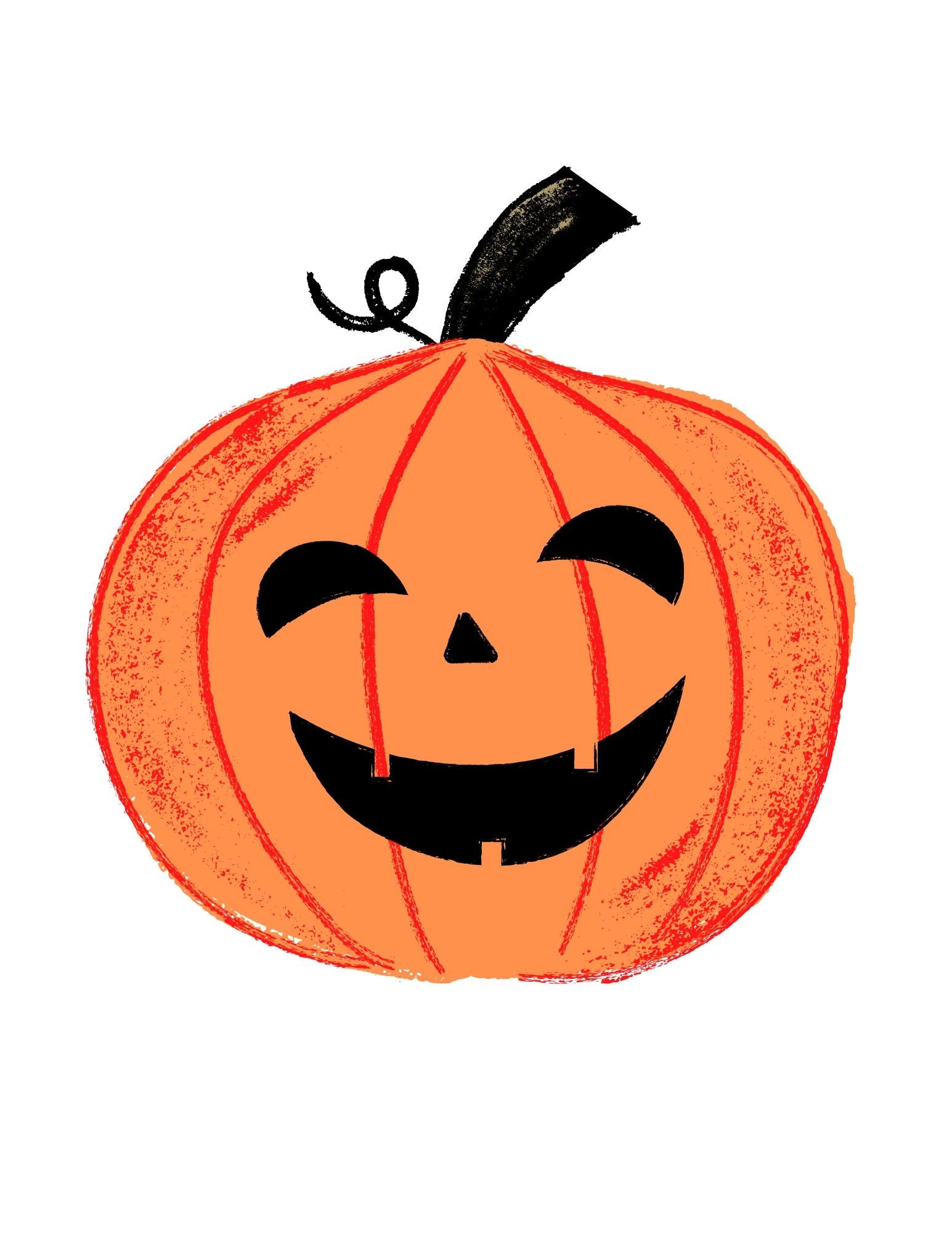 Halloween Pumpkin Digital Printable 