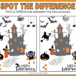 Halloween Spot The Difference Printable Page fun U0026 Free Puzzletainment Publishing