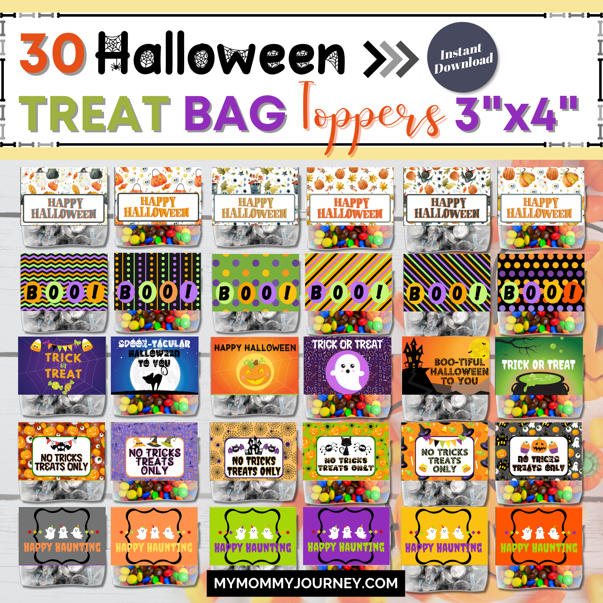 printable halloween bag toppers