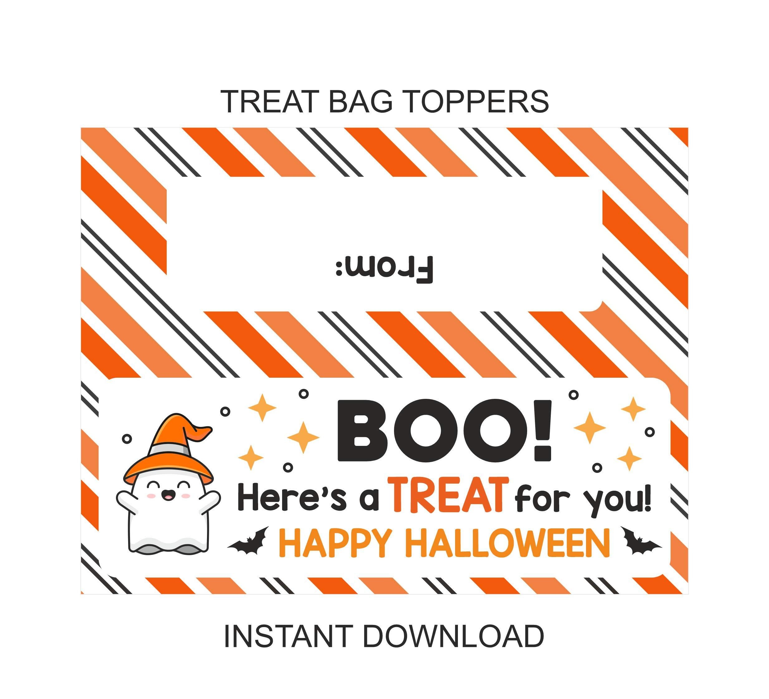 Halloween Treat Bag Toppers Printable Halloween Bag Toppers 