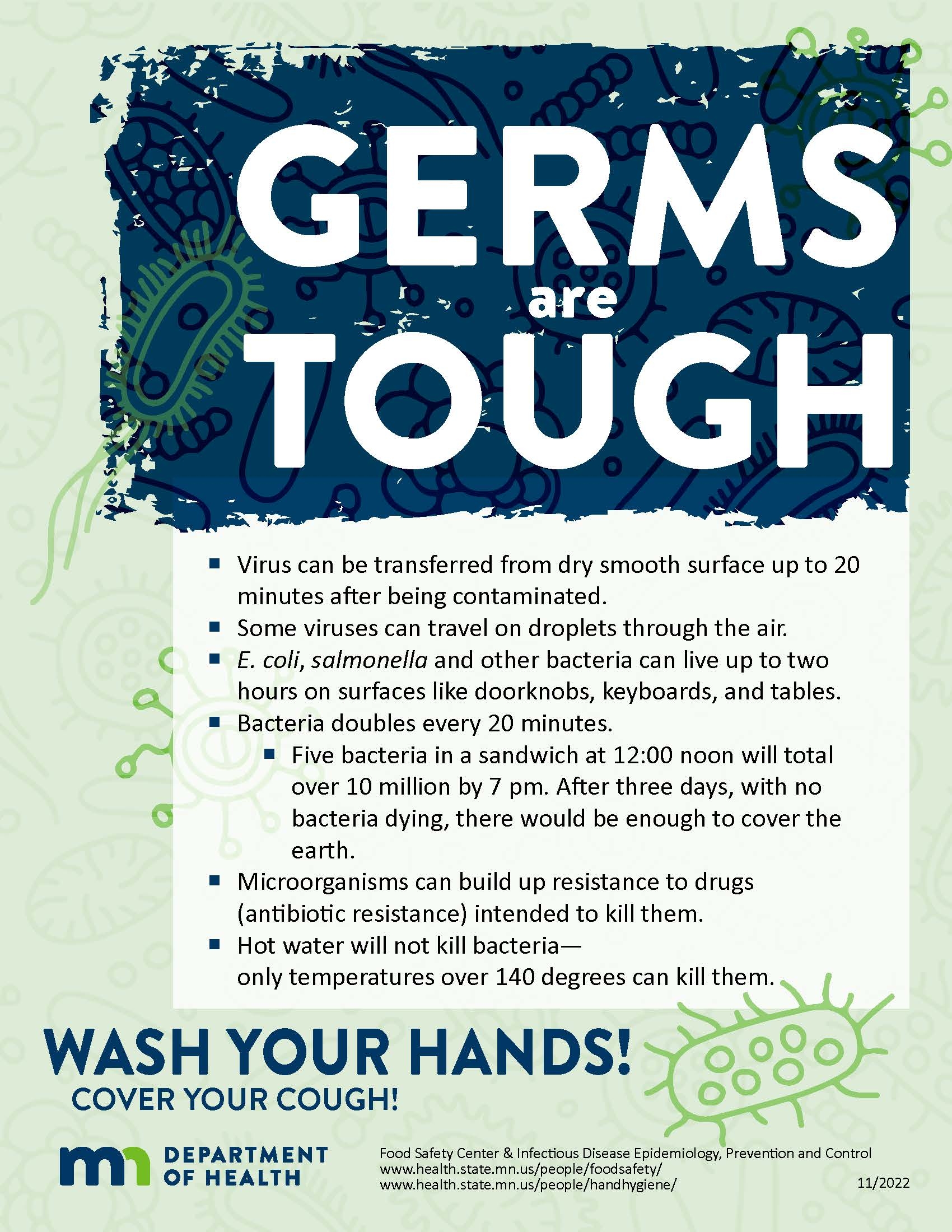 Hand Hygiene Print Materials MN Dept Of Health