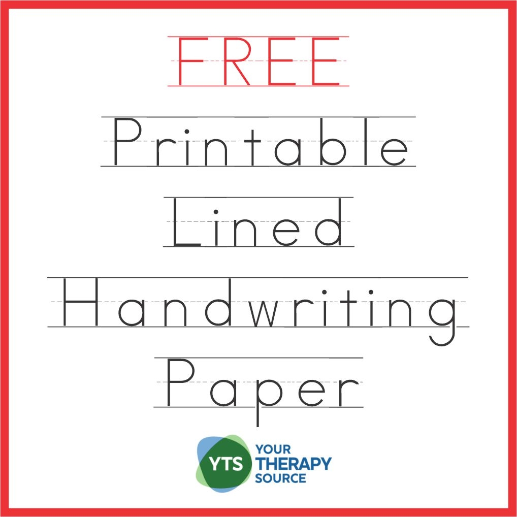 printable writing paper for preschoolers