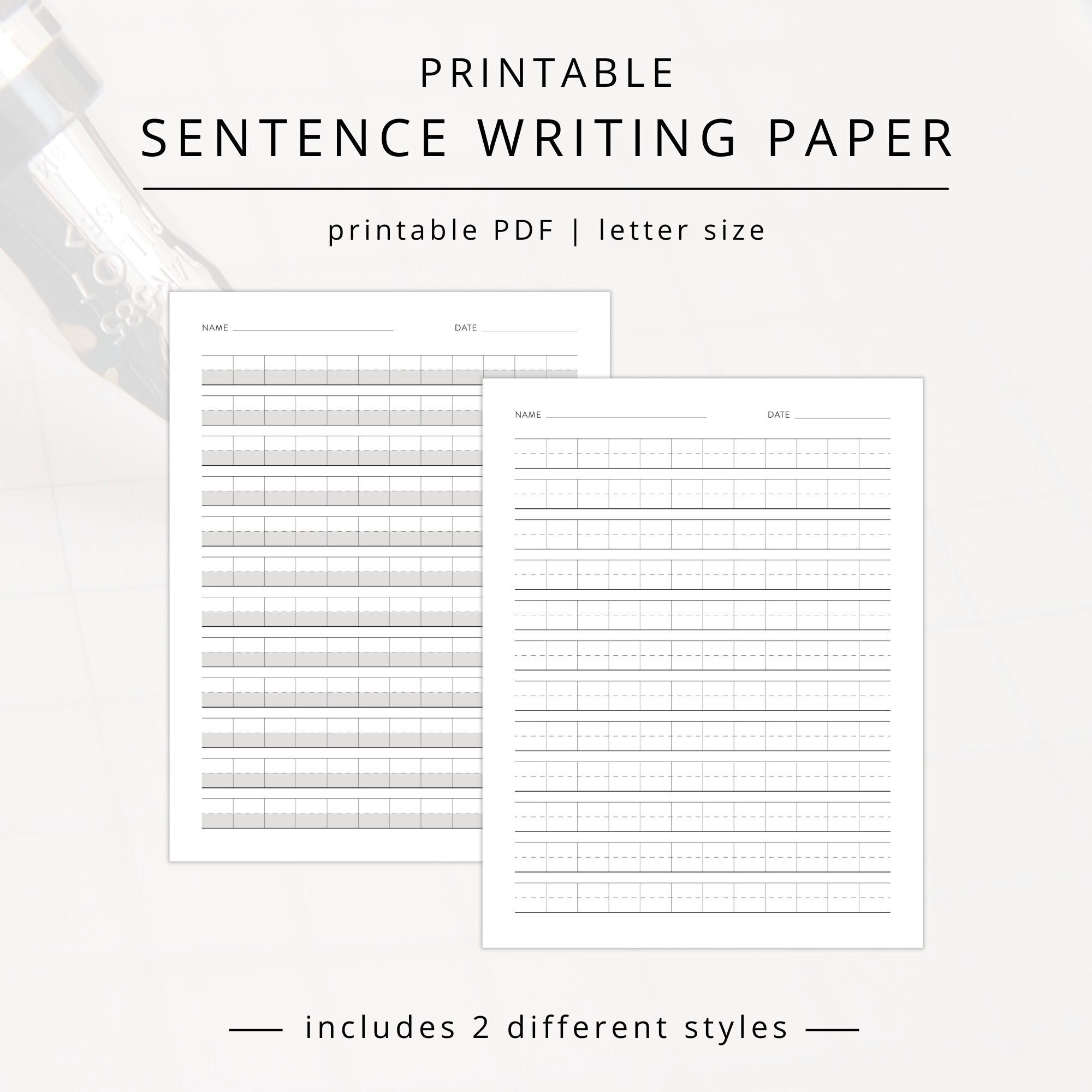 Handwriting Without Tears Paper Etsy
