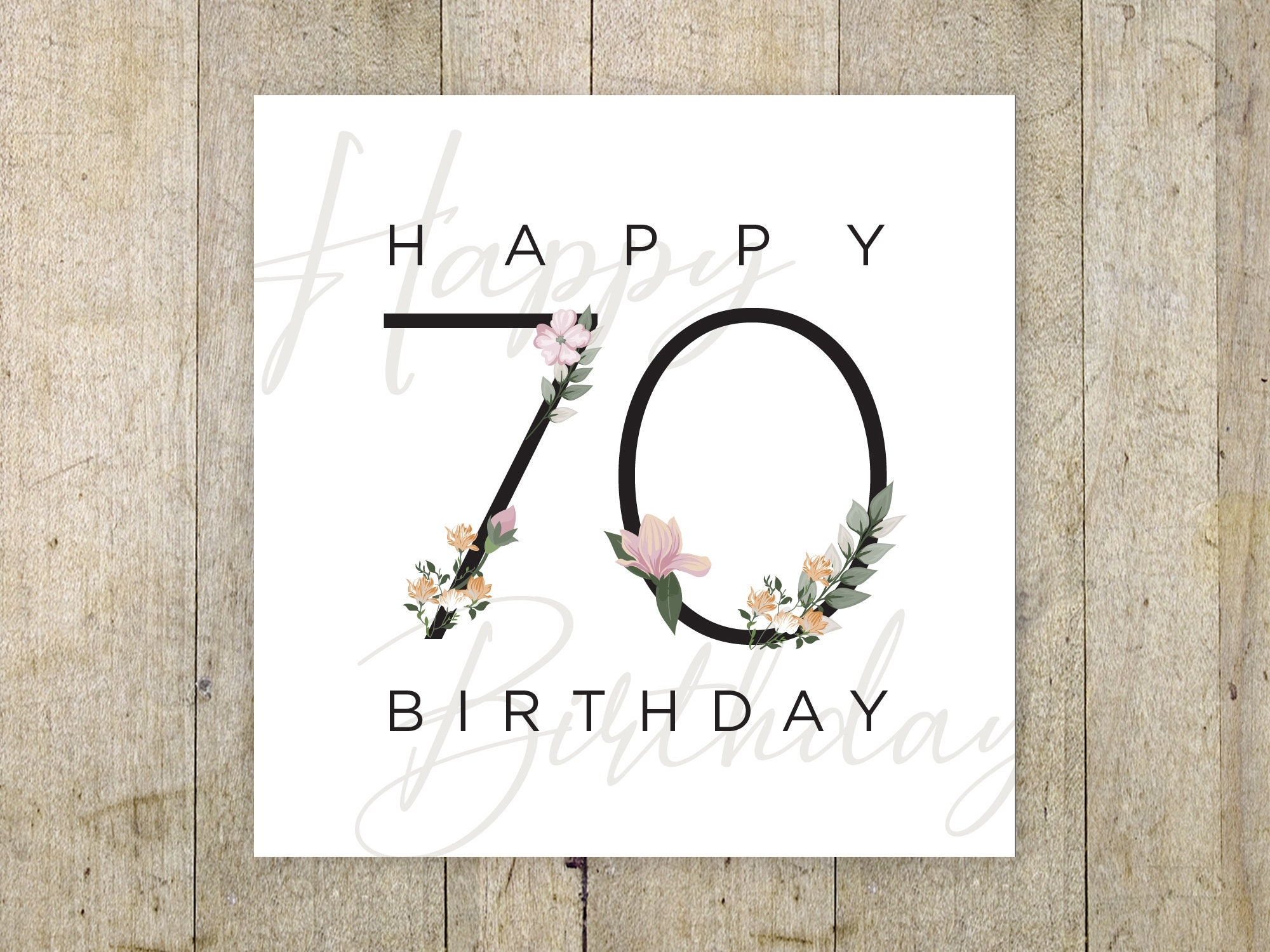 free printable 70th birthday cards