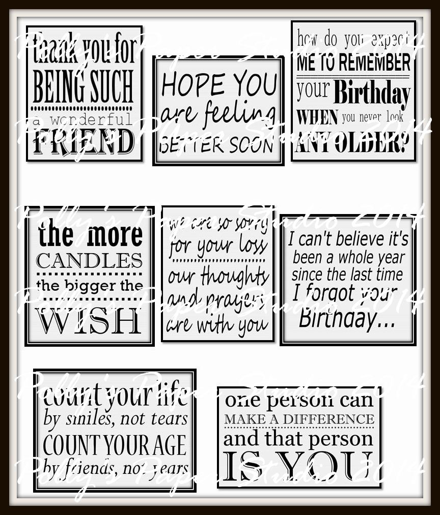 Happy Birthday Card With Typography And Subway Sentiments 