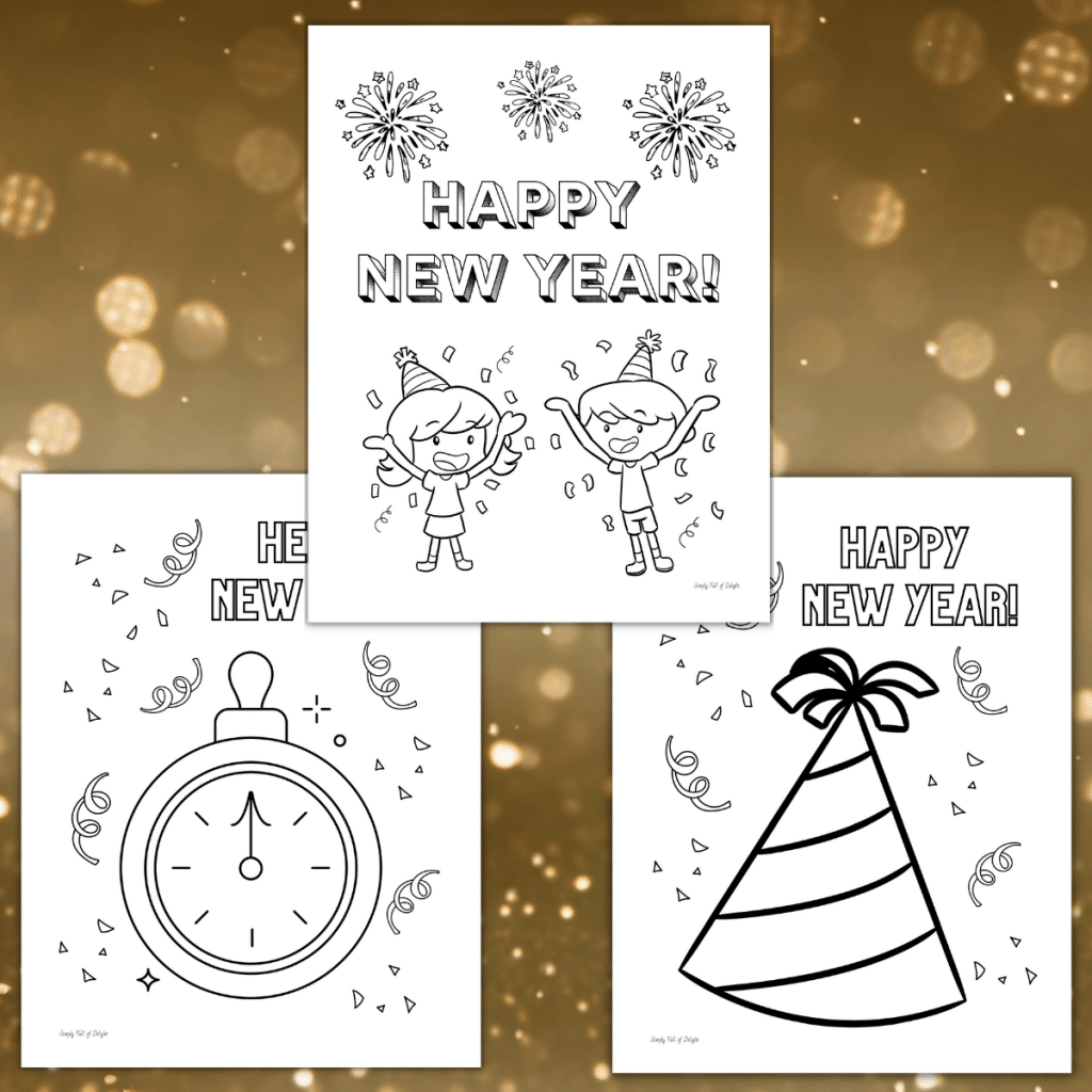 printable new years coloring pages