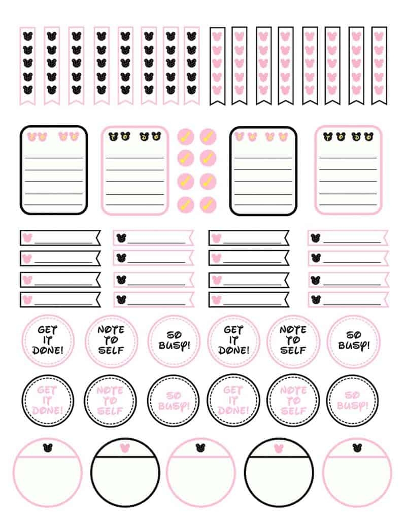 free printable mini happy planner stickers