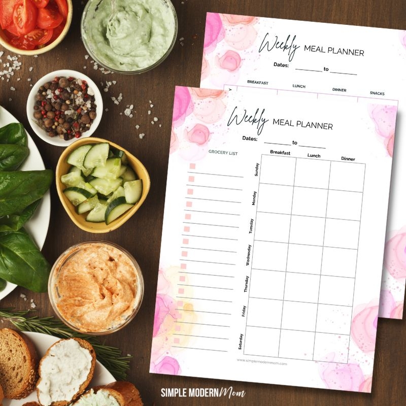 free happy planner recipe printable