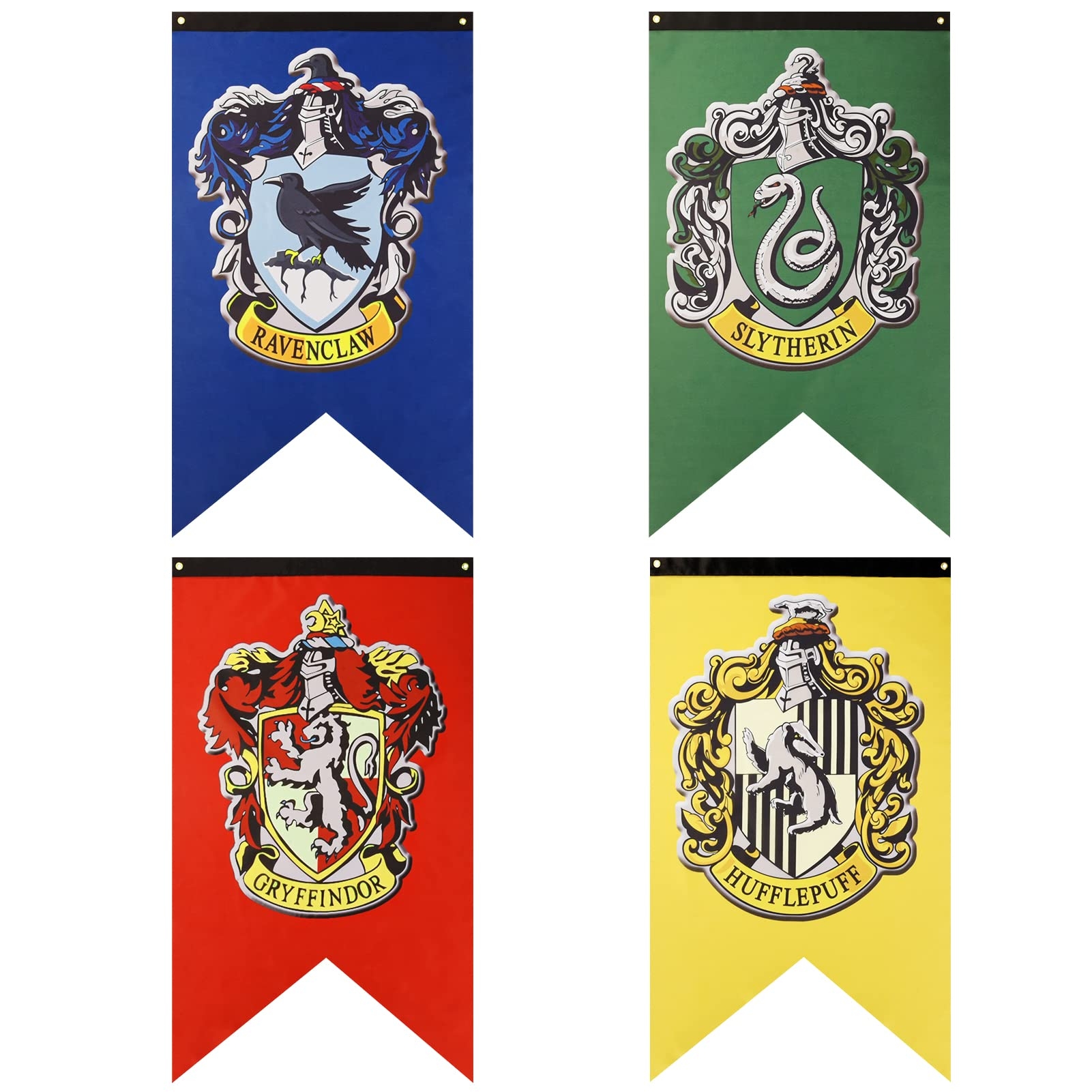 Harry Potter Complete Hogwarts House Wall Banners Ultra Premium Worksheets Library