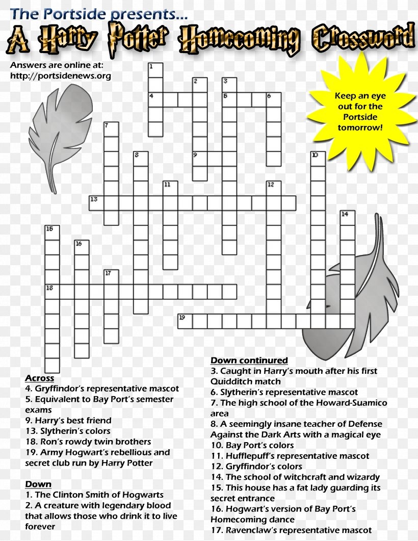 harry potter word search printable