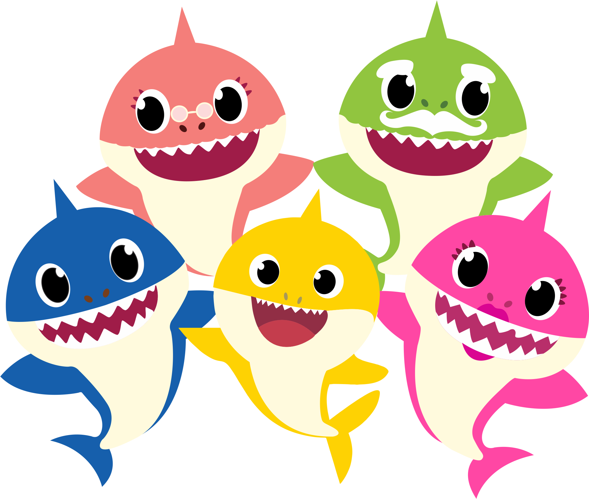 Hd Download Baby Shark Group Clipart PNG Transparent Background Free Download 49191 FreeIconsPNG