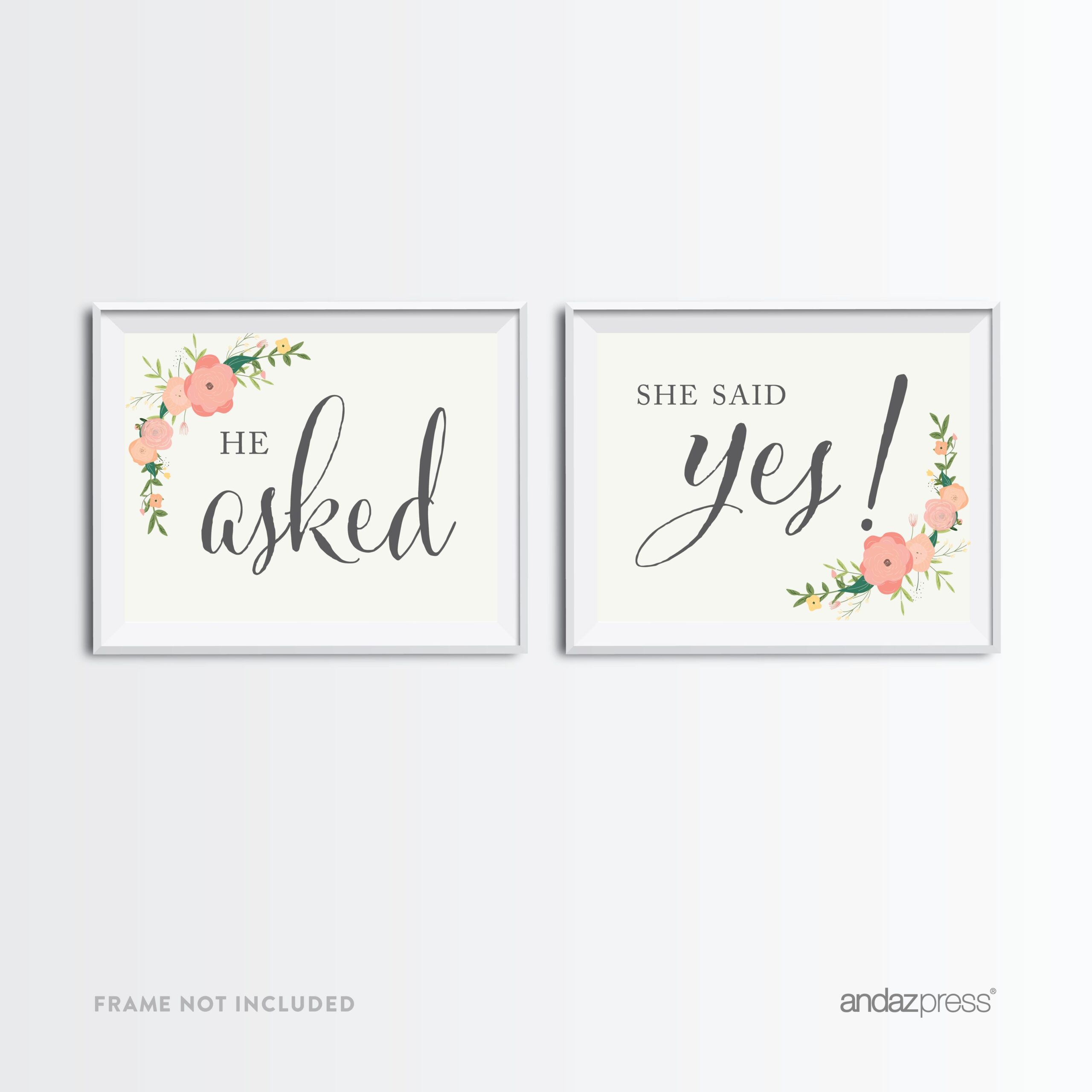 printable she said yes sign
