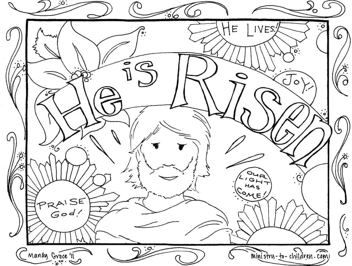 he is risen printable