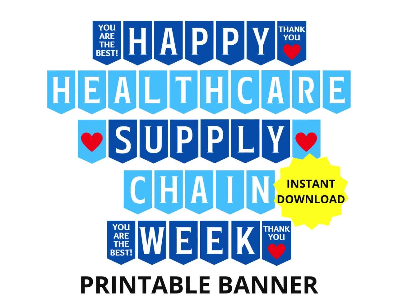 Healthcare Supply Chain Week Printable Banner Happy Supply Chain Week Sign Healthcare SCM SCM Appreciation Week Supply Chain Management Etsy Finland