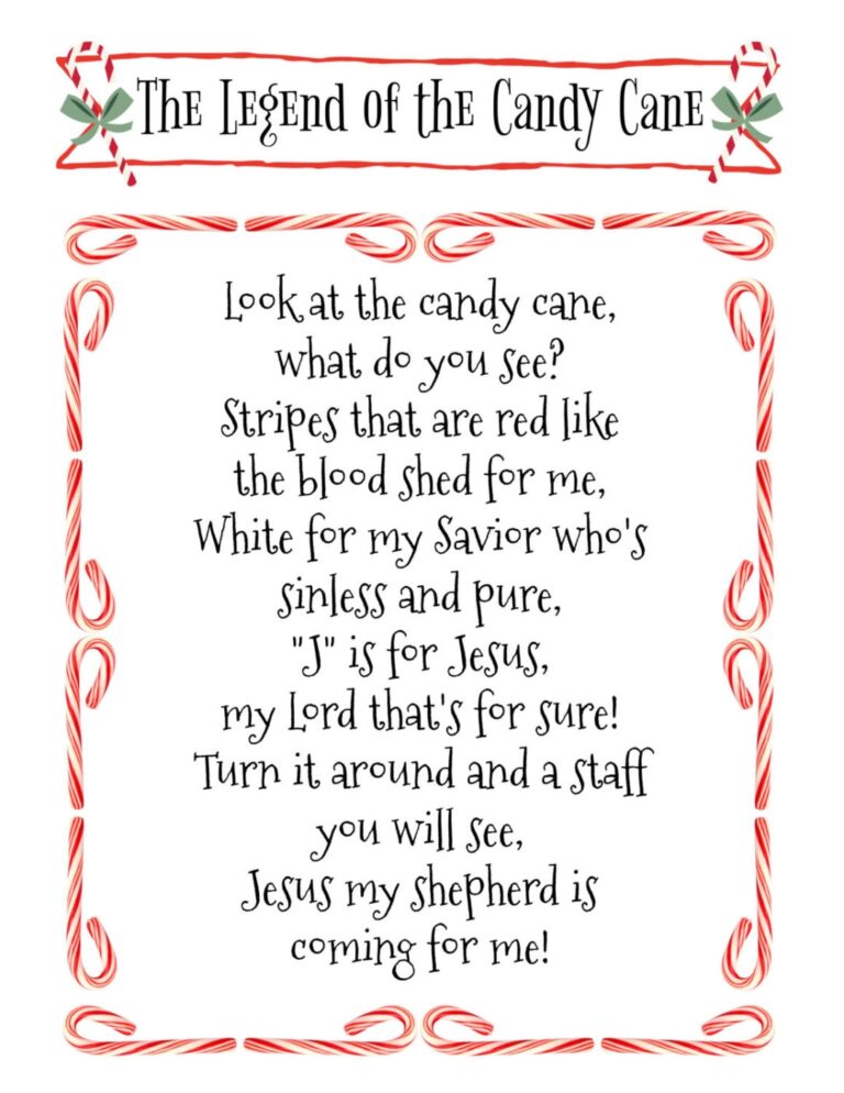 Help Club For Kids Legend Of The Candy Cane Help Club For Moms