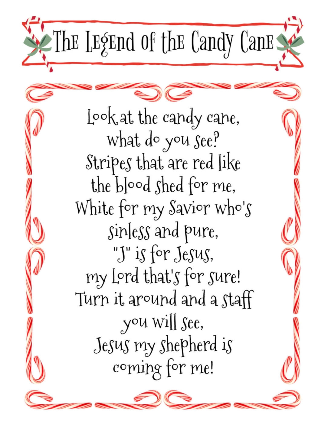 Help Club For Kids Legend Of The Candy Cane Help Club For Moms