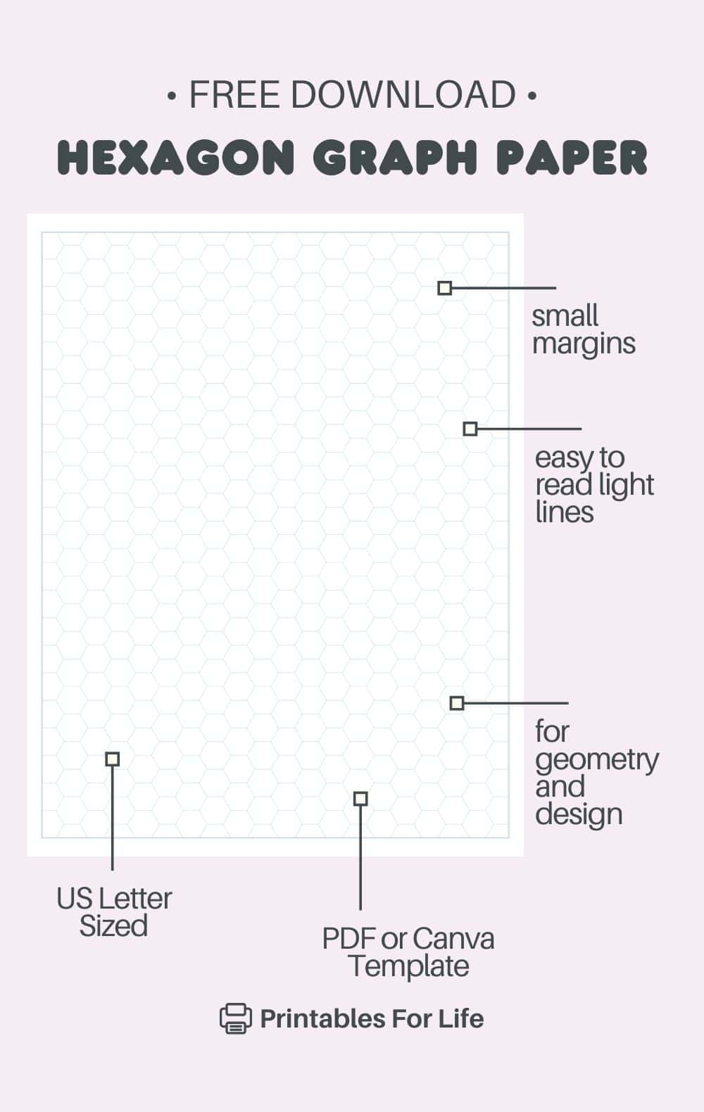 hexagon graph paper printable